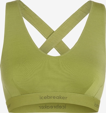 Bustino Reggiseno 'W Mer 125 Cool-Lite Sprite Racerback Bra' di ICEBREAKER in verde: frontale