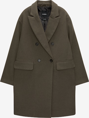 Manteau mi-saison Pull&Bear en vert : devant