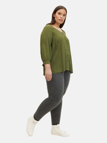 Tom Tailor Women + Blouse in Green