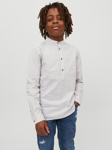 Coupe slim Chemise 'Summer' Jack & Jones Junior en gris : devant