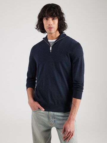 Pull-over 'SLHTOWN' SELECTED HOMME en bleu : devant