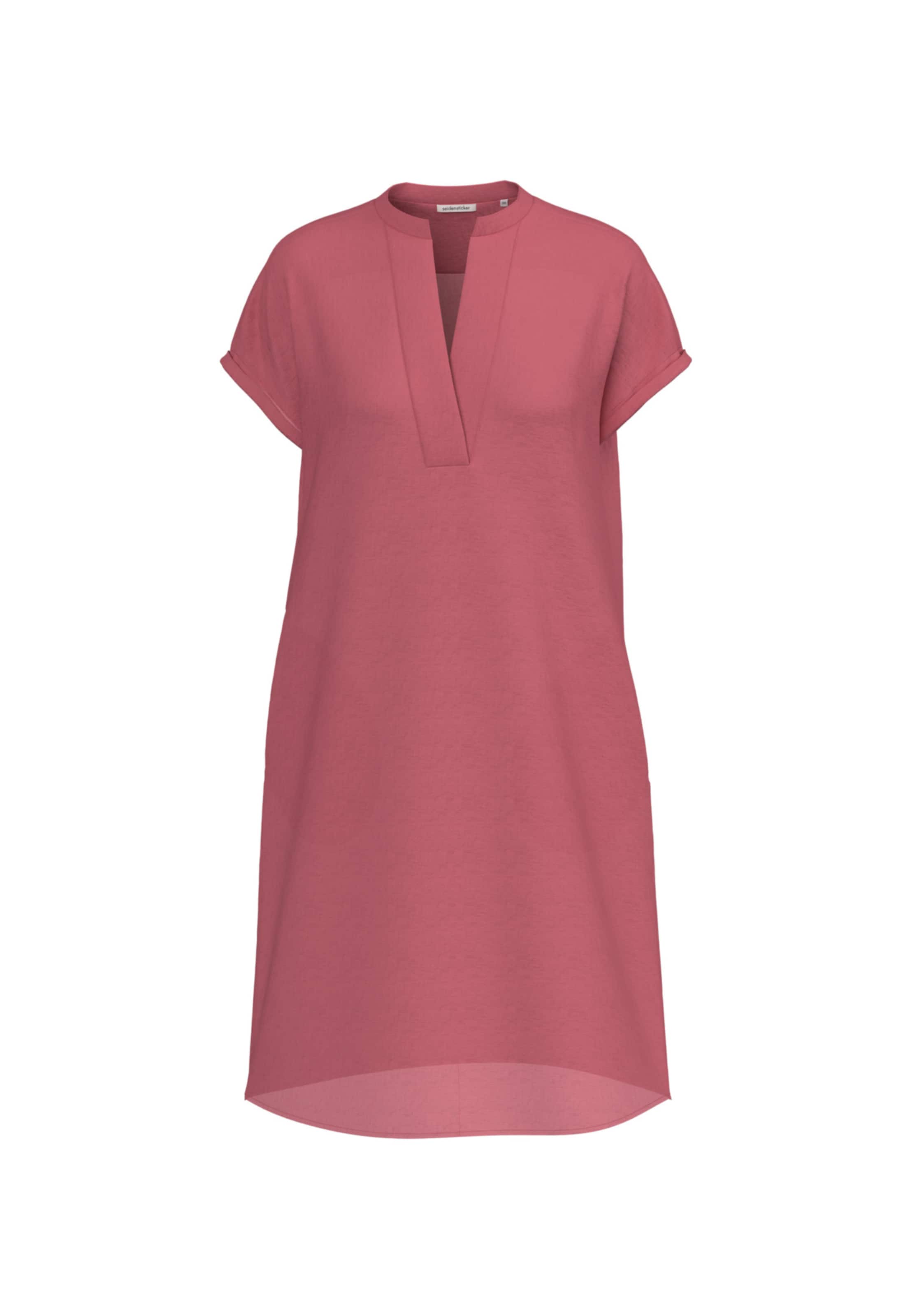 SEIDENSTICKER Blousejurk ' Schwarze Rose ' in Roze: voorkant