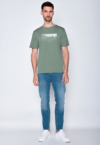 Maglietta 'Nature Cliffsail' di GREENBOMB in verde