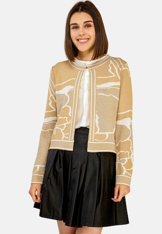 TOOche Knit cardigan in Beige: front