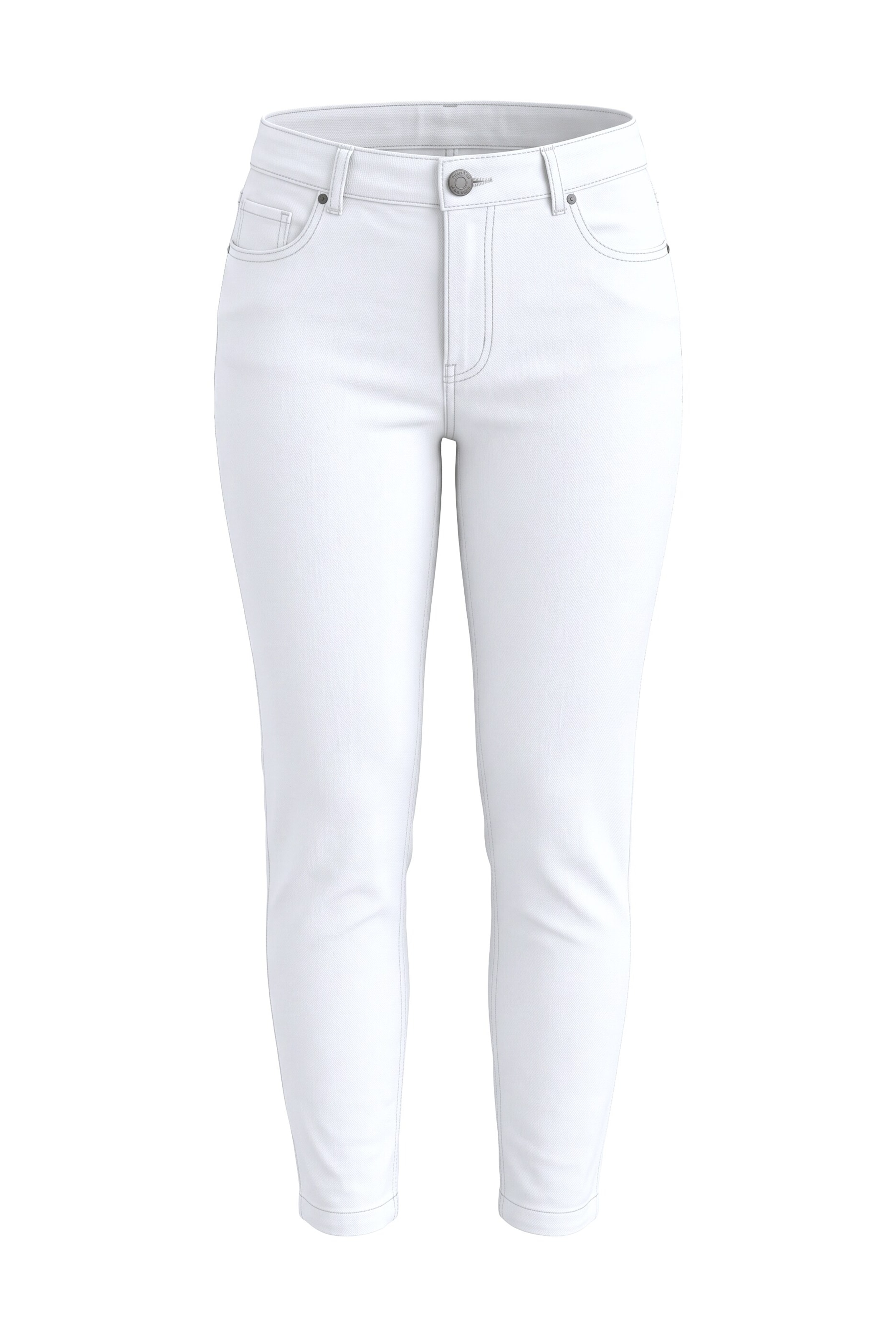 MIAMODA Slimfit Jeans in Wit: voorkant