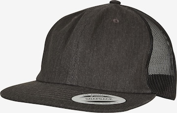 Flexfit - Boné 'Denim Trucker' em preto: frente