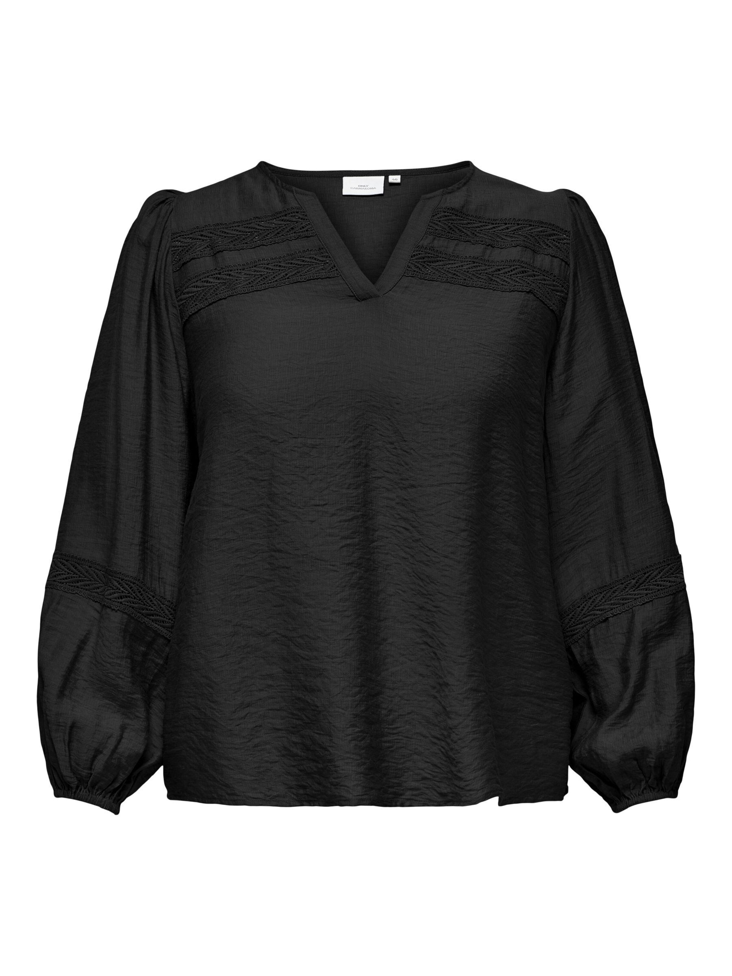 Camicia da donna ONLY Carmakoma di colore nero, Visualizzazione prodotti
