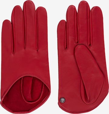 Roeckl Vingerhandschoenen ' Verona ' in Rood: voorkant