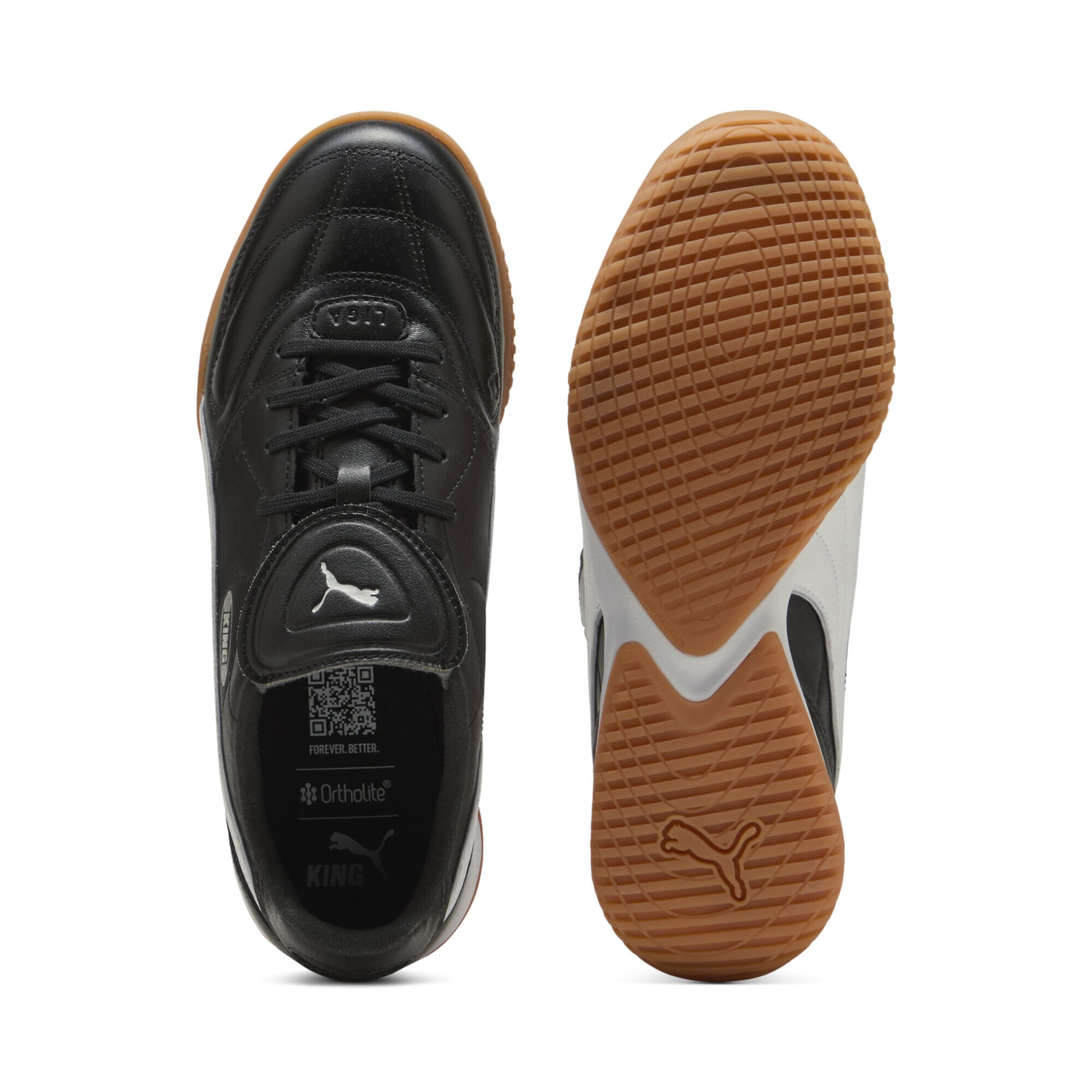 Chaussure de foot 'King Liga' PUMA en noir