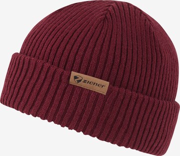 ZIENER Beanie 'IPU' in Red: front