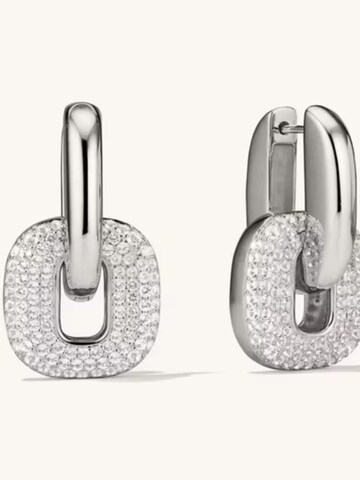 ROUGEMONT Jewellery Earrings 'Zweiteilige Creolen Ohrringe' in Silver