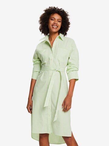 ESPRIT Shirt Dress in Green: front