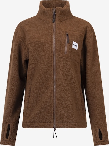 Veste en polaire fonctionnelle Eivy en marron : devant