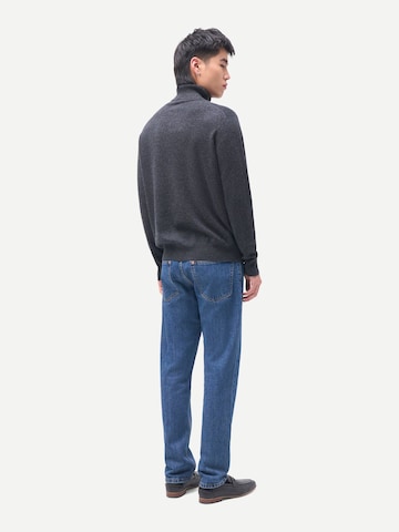 GOBI Cashmere Pullover 'Men's Essential Turtleneck Cashmere Sweater'‌ in Grau