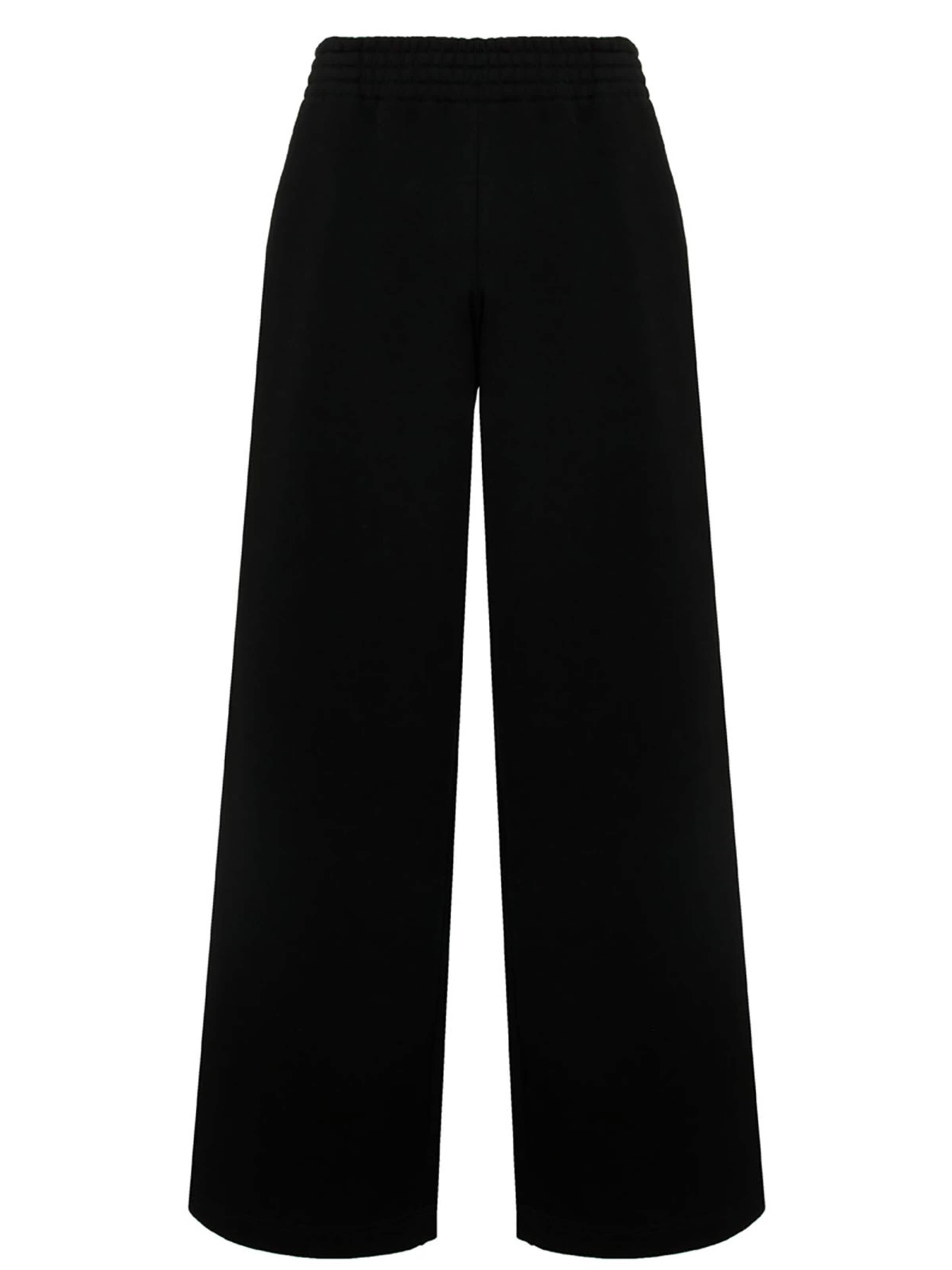 Cat e Lolette Regular Housut 'Palazzo Trousers' värissä musta: etupuoli