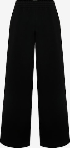 Cat e Lolette Regular Housut 'Palazzo Trousers' värissä musta: etupuoli