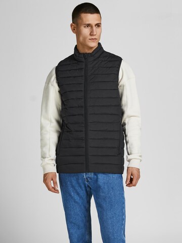 JACK & JONES Vest in Black: front