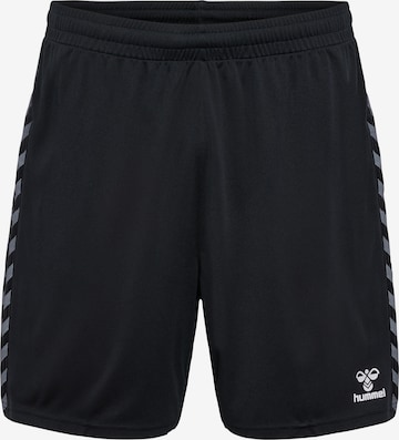 Regular Pantalon de sport 'AUTHENTIC' Hummel en noir : devant