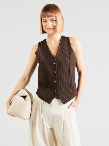 Sublevel - Chaleco para traje en marrón: frente