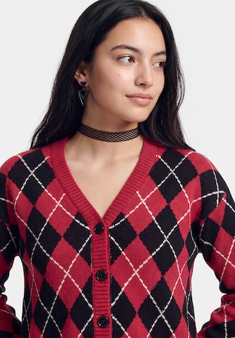 myMo ROCKS Knit Cardigan in Red