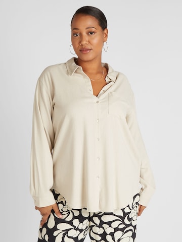 Vero Moda Curve Bluse 'Mymilo' i beige: forside