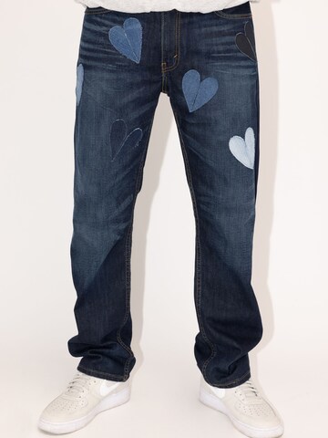 Levi's® Upcycling Slim fit Jeans 'Kelvyn Colt Design 504' in Blue: front