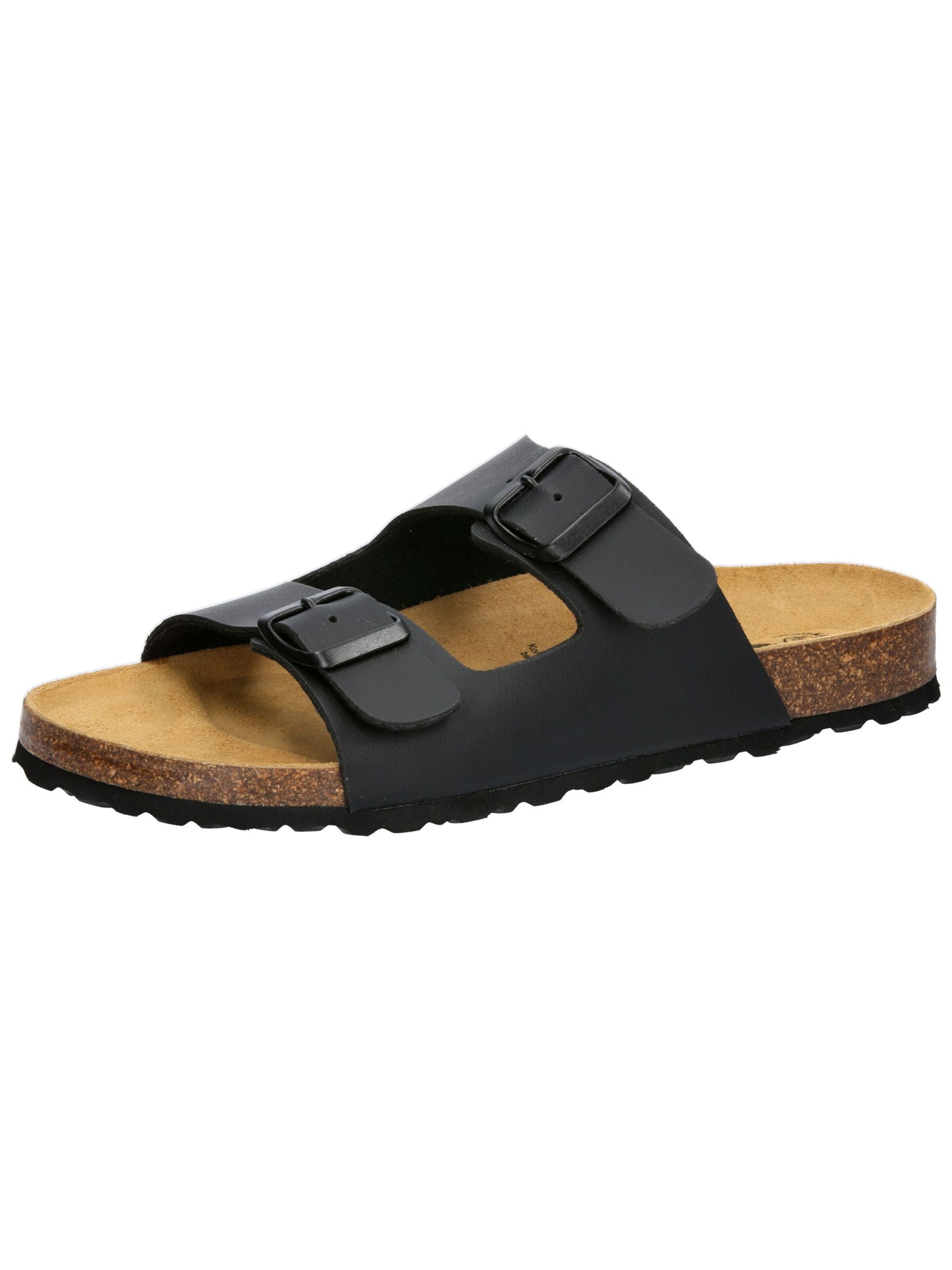 LICO Pantolette 'Bioline' in Schwarz: Vorderseite