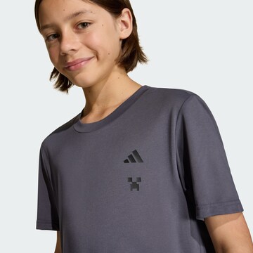 T-Shirt fonctionnel 'Minecraft' ADIDAS SPORTSWEAR en gris