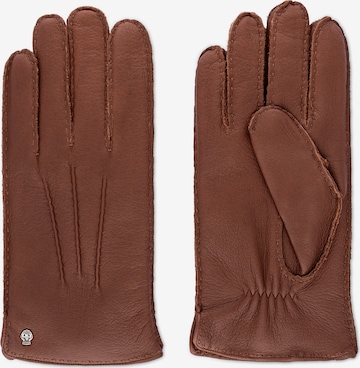 Roeckl Full Finger Gloves in Brown: front