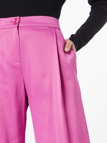 PATRIZIA PEPE Wide Leg Bukser med fals i pink
