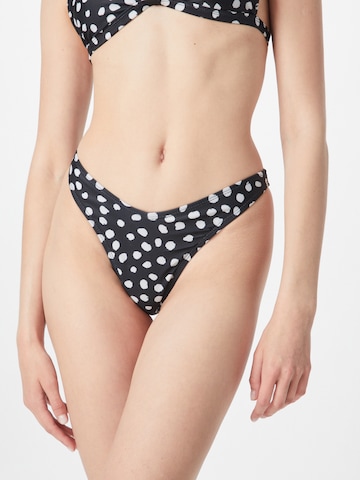 Nasty Gal - Cueca biquíni em preto: frente