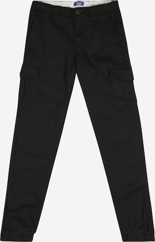 Jack & Jones Junior Tapered Παντελόνι 'MARCO' σε μαύρο: μπροστά