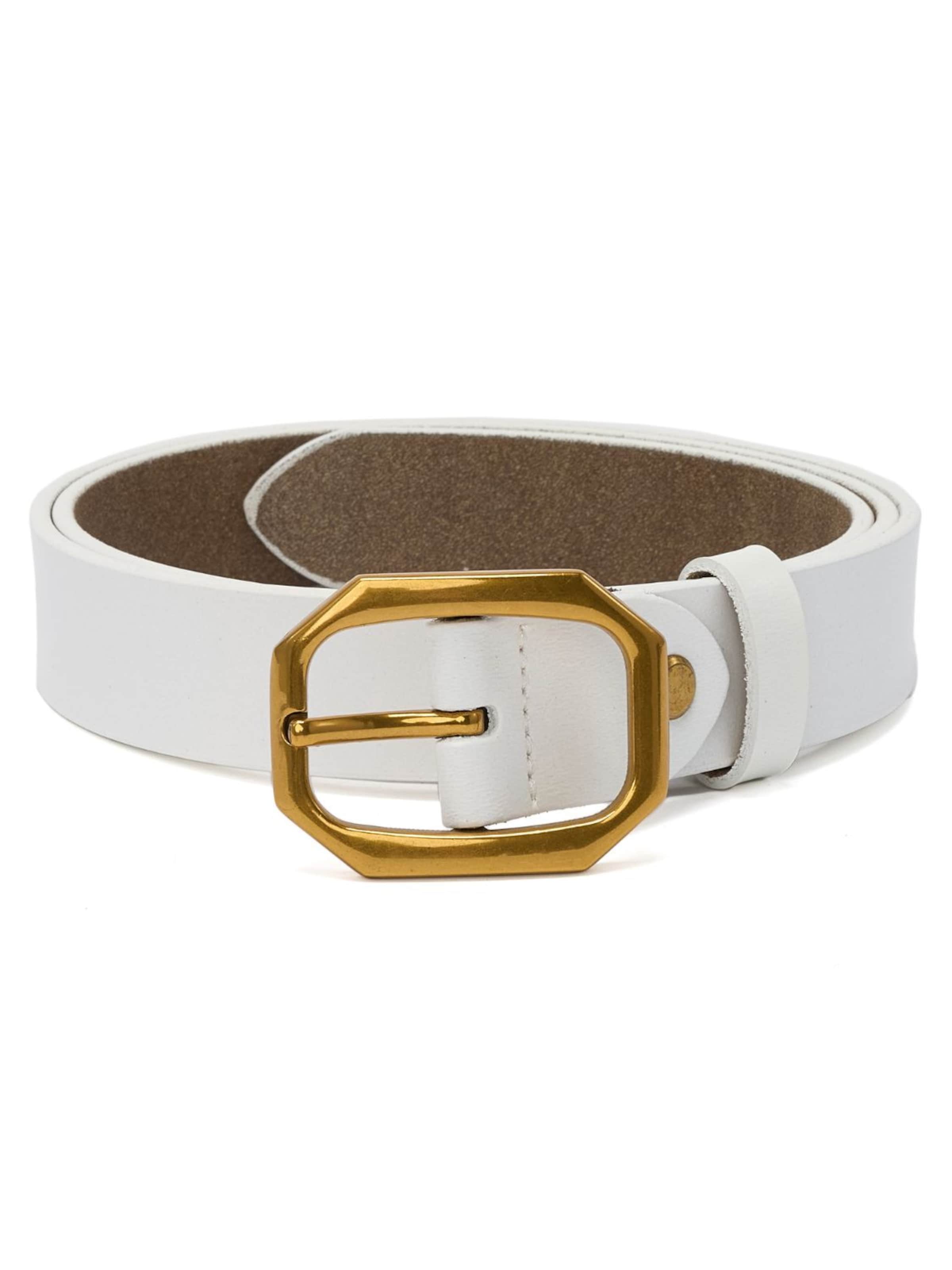 jolar Belt 'ELEGENT GOLD' in White: front