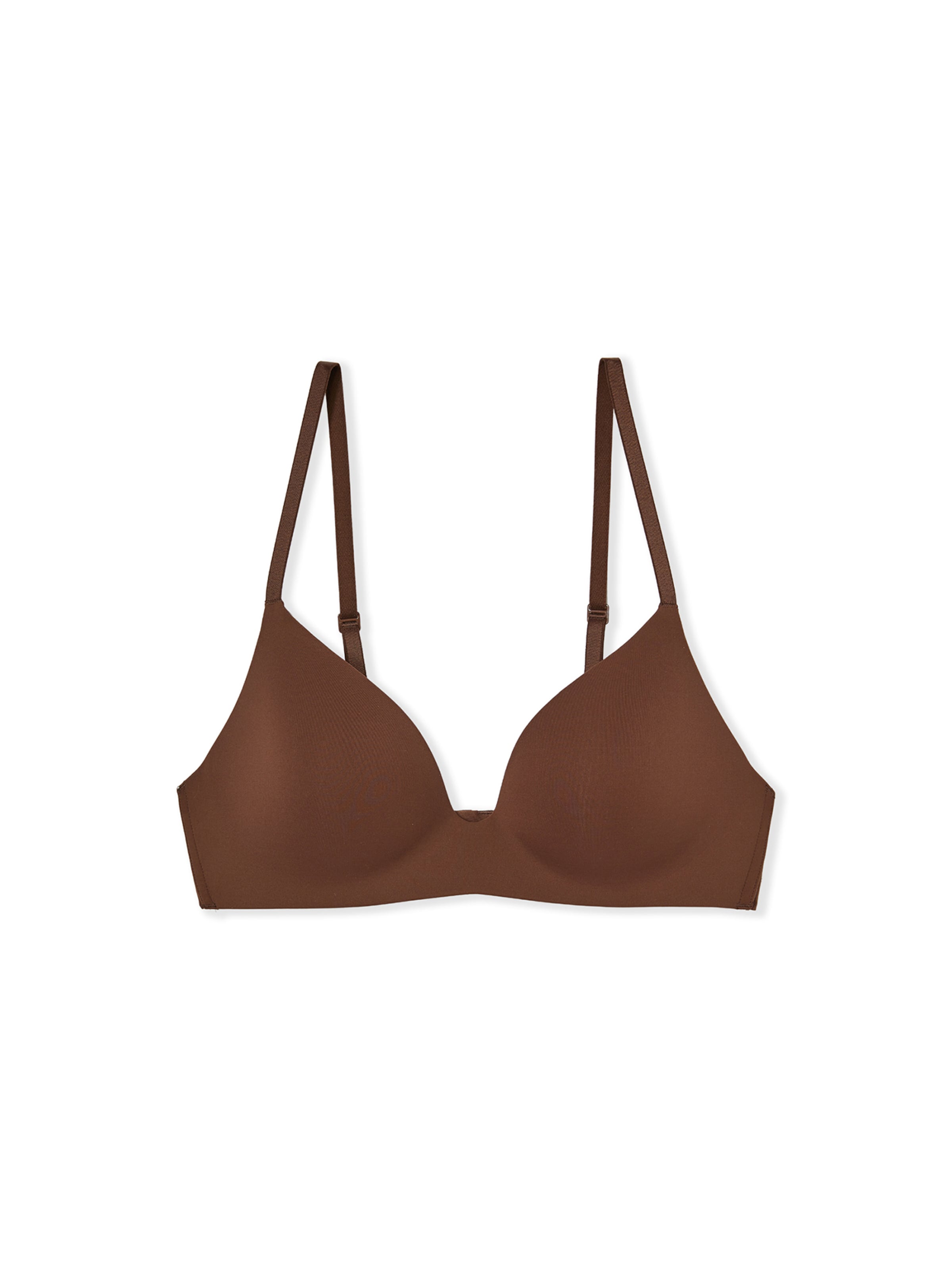 ETAM Triangel BH 'Pure Invisible' in Bruin: voorkant