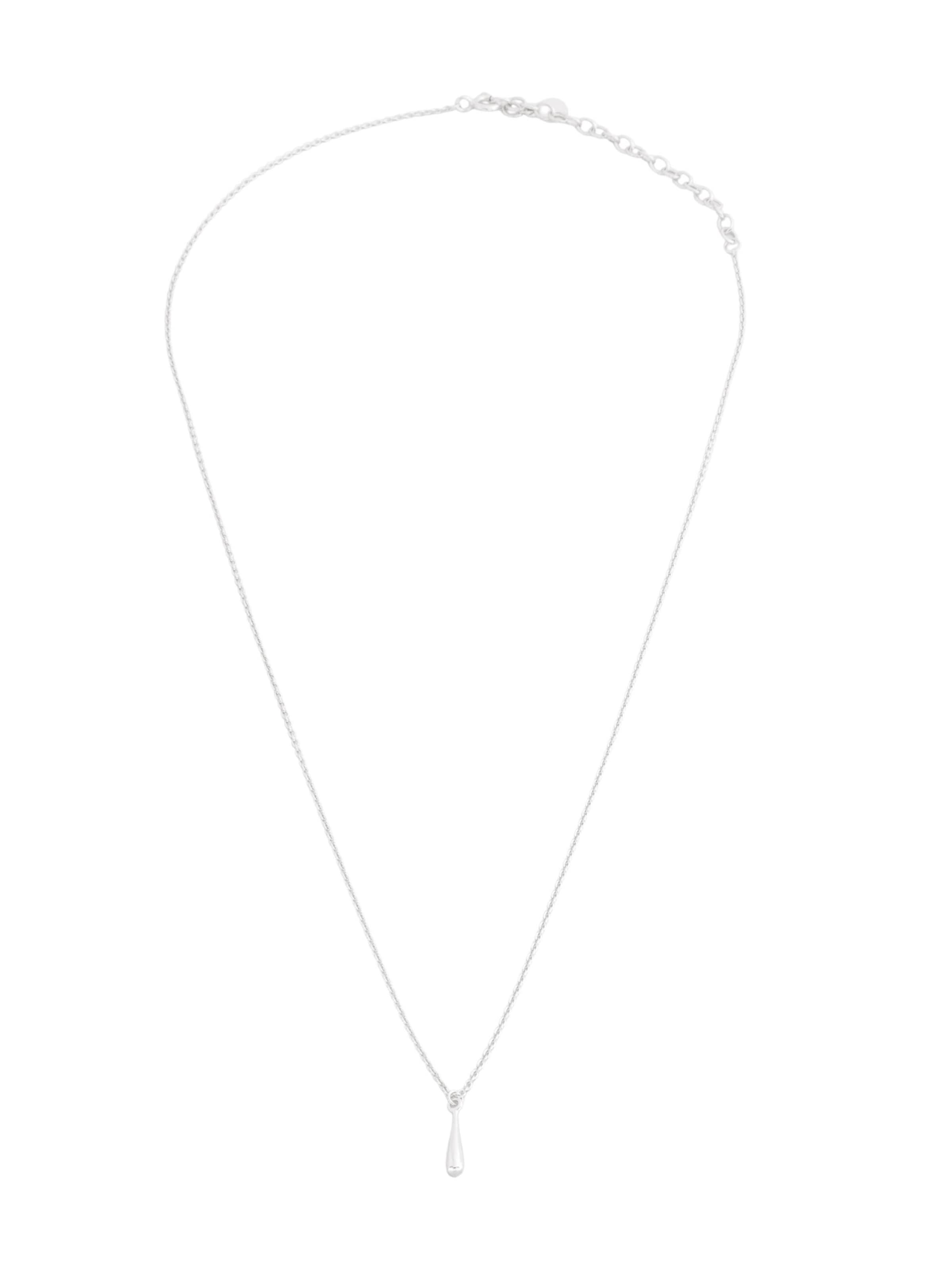 fejn Halskette mit Tropfen in Silber: Vorderseite