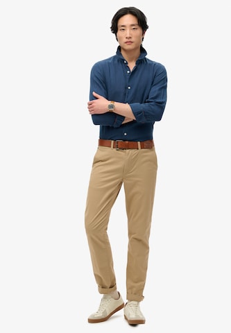Superdry Regular fit Button Up Shirt in Blue