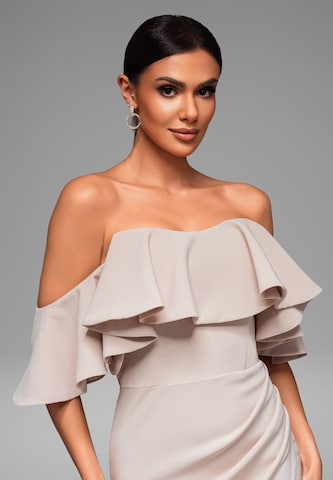 Ombre Evening dress in Beige