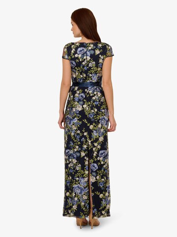 Adrianna Papell Evening dress 'Cascading Floral Column Gown' in Blue