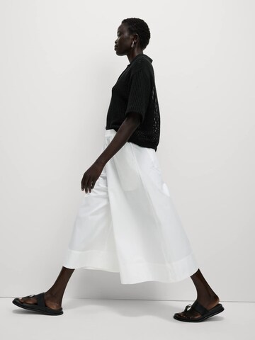 Wide Leg Pantalon Marks & Spencer en blanc
