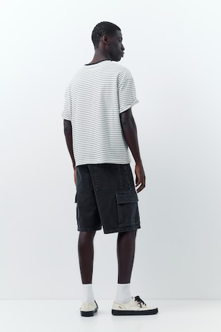 Pull&Bear Baggy Карго дънки в черно