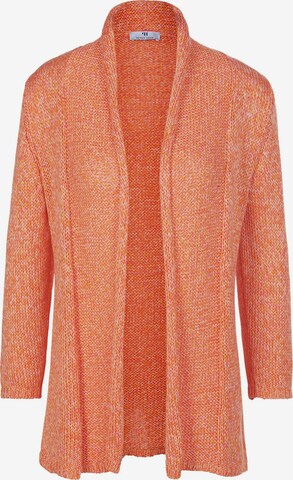 Peter Hahn Knit Cardigan in Orange: front