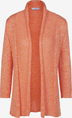 Peter Hahn Knit Cardigan in Orange: front