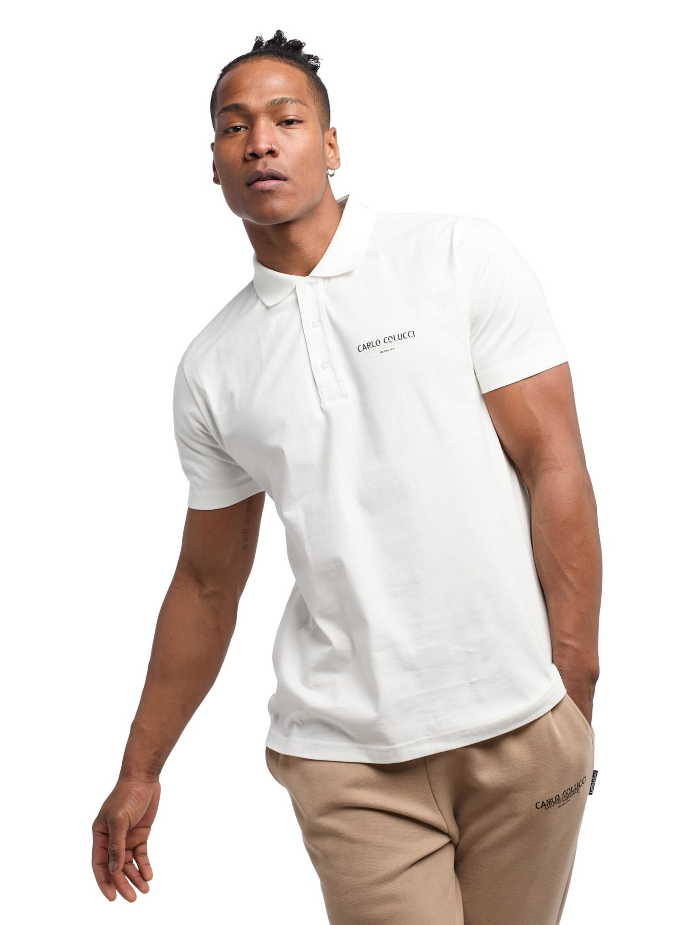 Carlo Colucci Shirt 'De Santis' in White: front