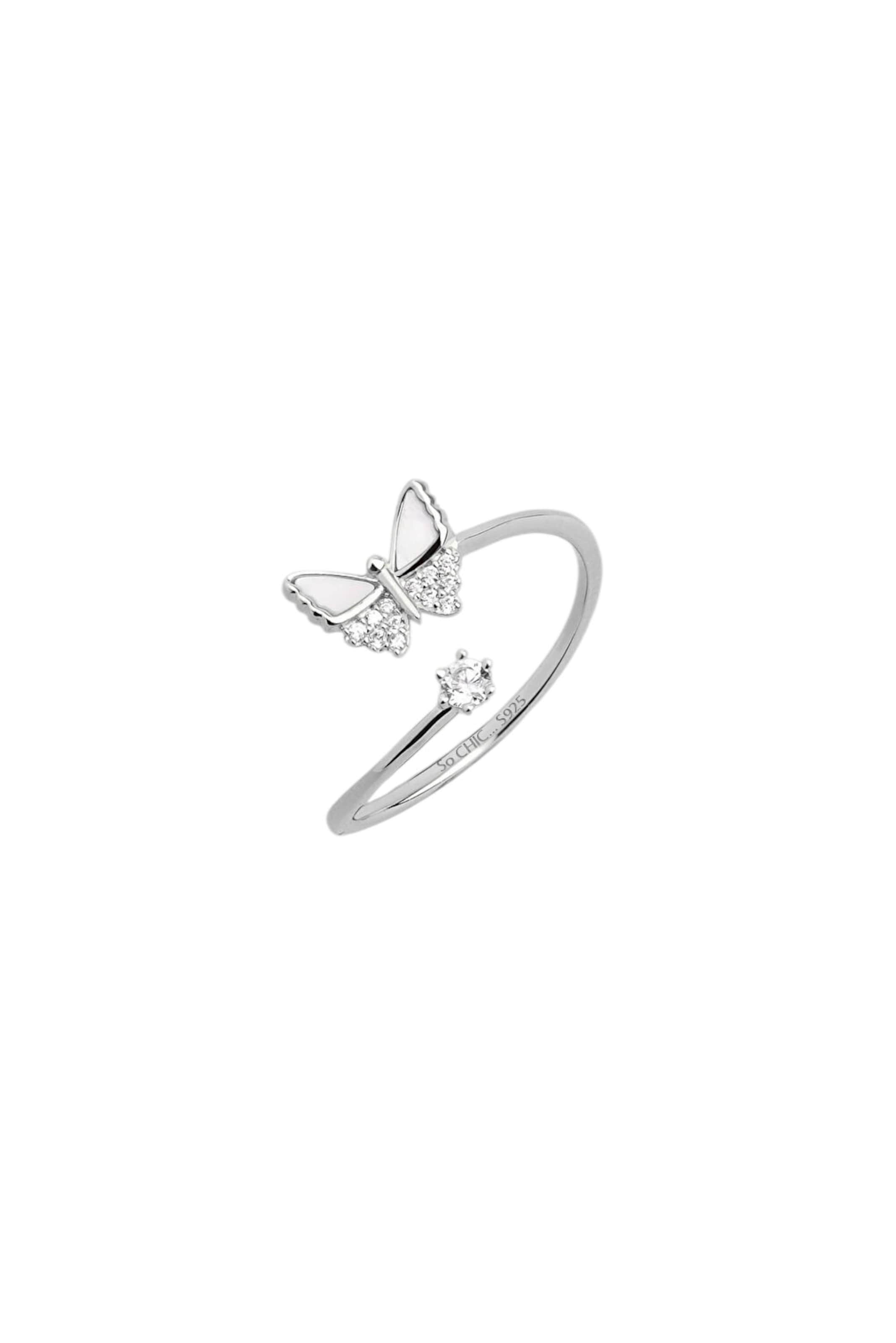 So Chic Ring in Silber: Vorderseite