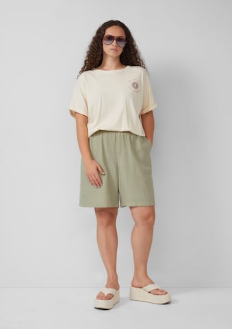 QS Wide leg Trousers in Green