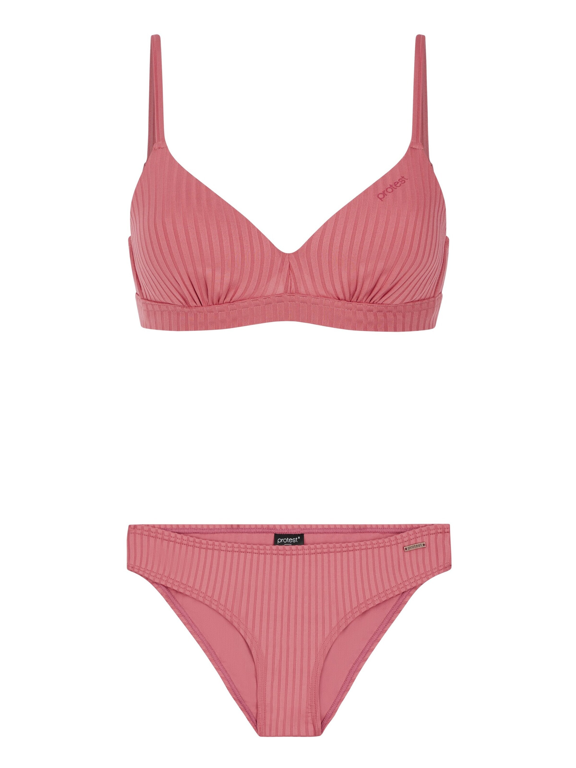 PROTEST Triangel Bikini in Roze: voorkant