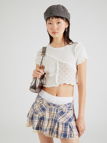 Monki Sweater in White: front