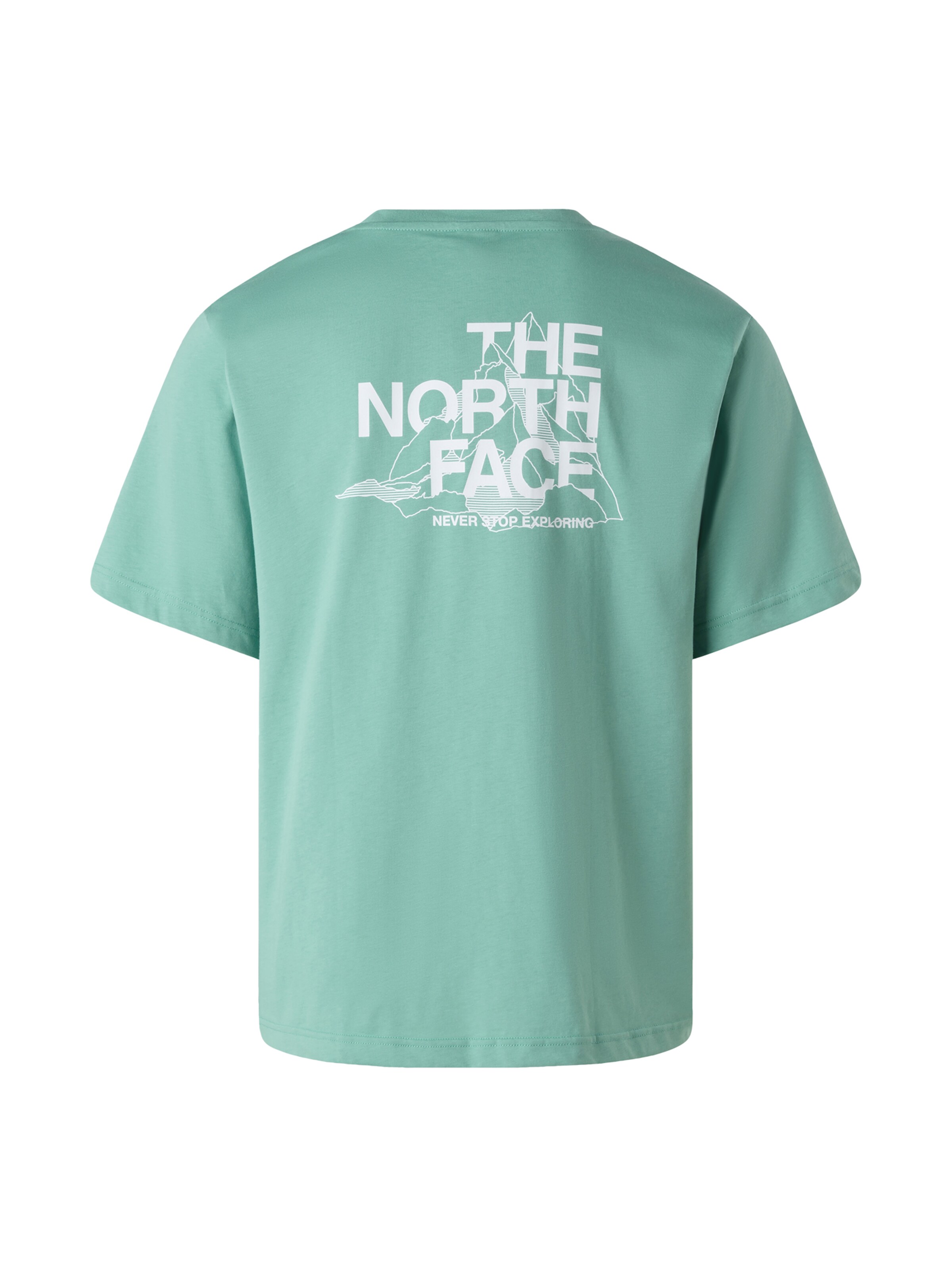 Maglietta 'Mountain Sketch' di THE NORTH FACE in verde