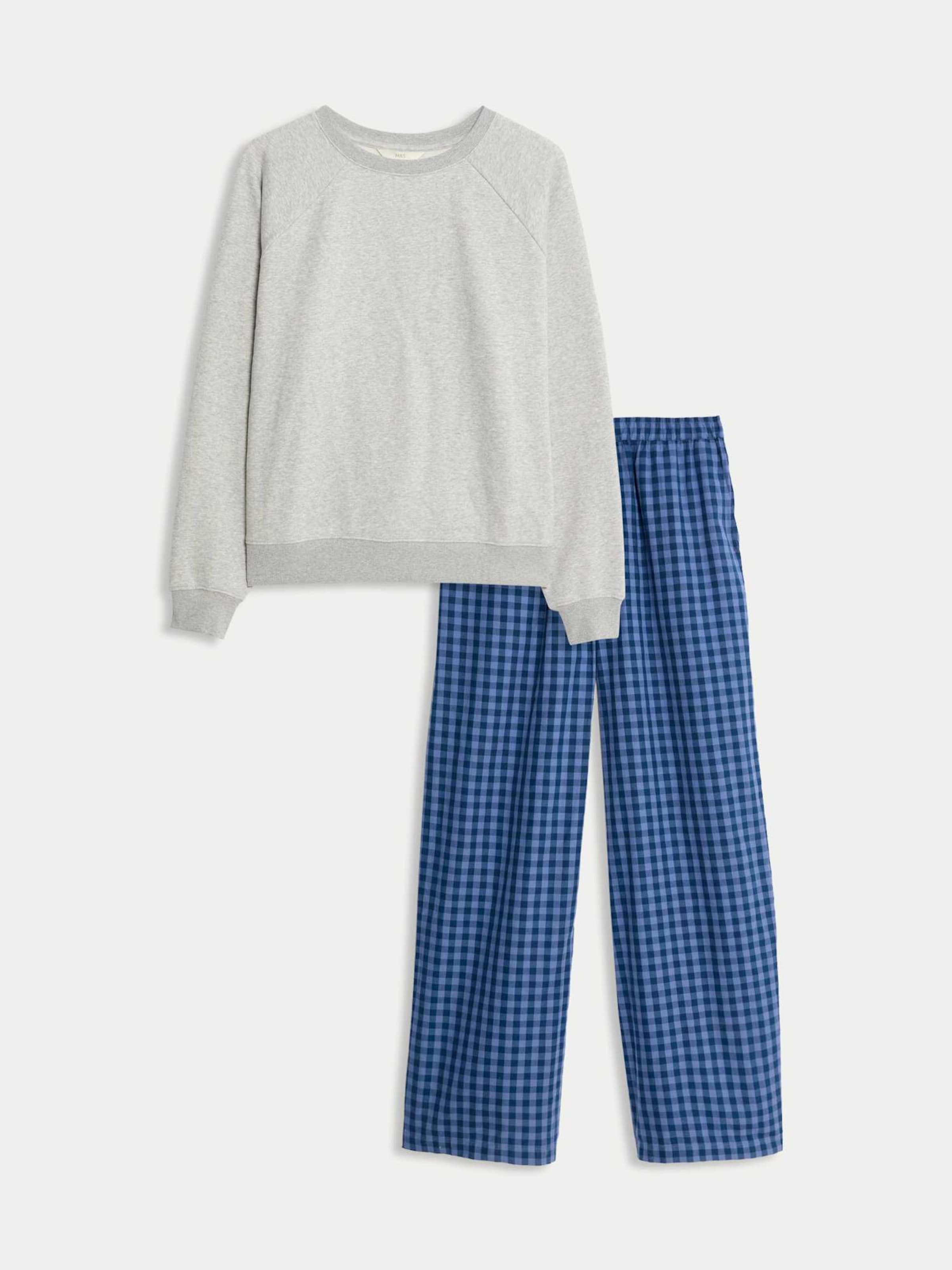 Marks & Spencer Pyjama in Blau: Vorderseite