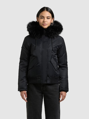 Giacca invernale 'Tyla' di khujo in nero: frontale